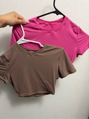 Gym Compression Crop Top Bundle